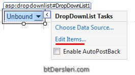 dropdownlist edit items